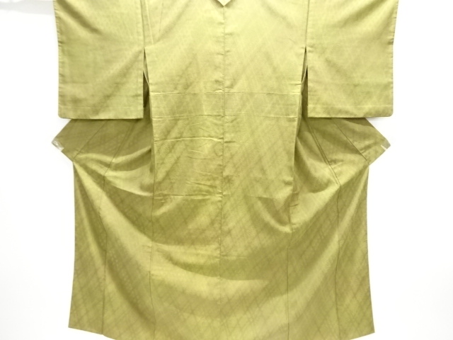 JAPANESE KIMONO / KIMONO FOR SUMMER / WOVEN DIAGONAL GRID